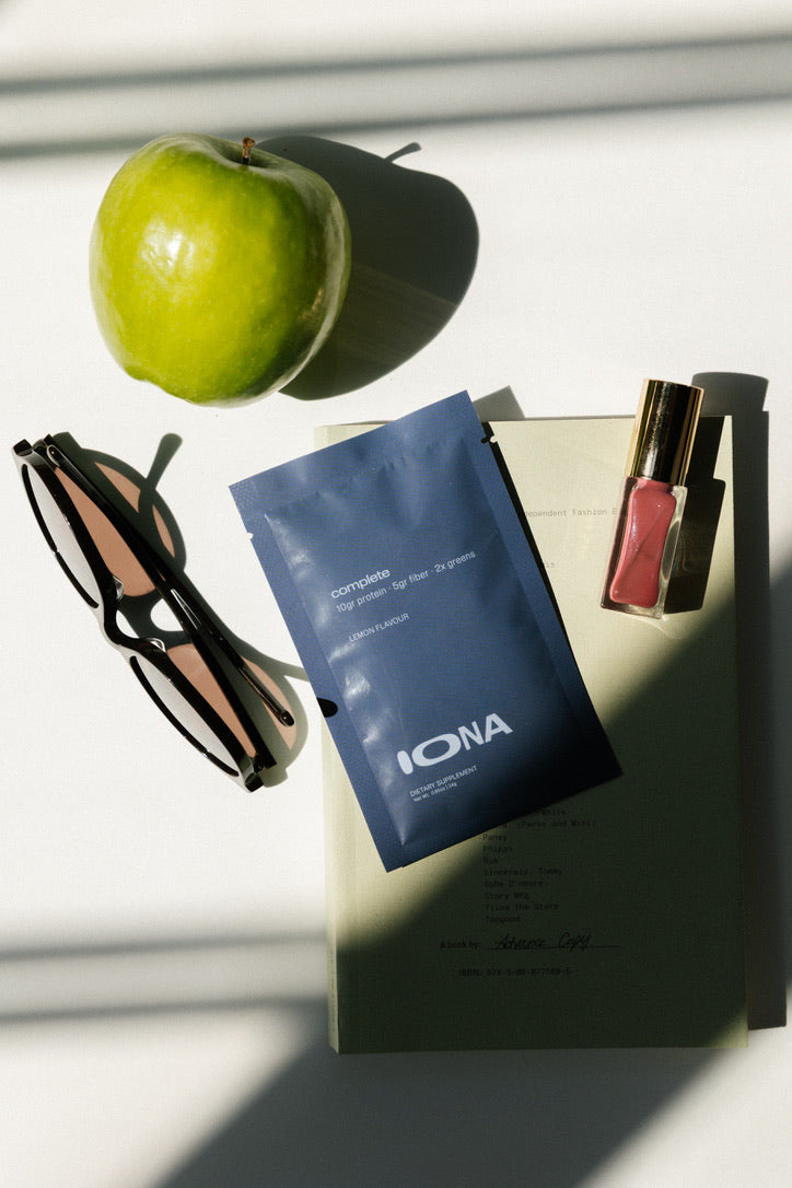 Sachet styled with everyday essentials
